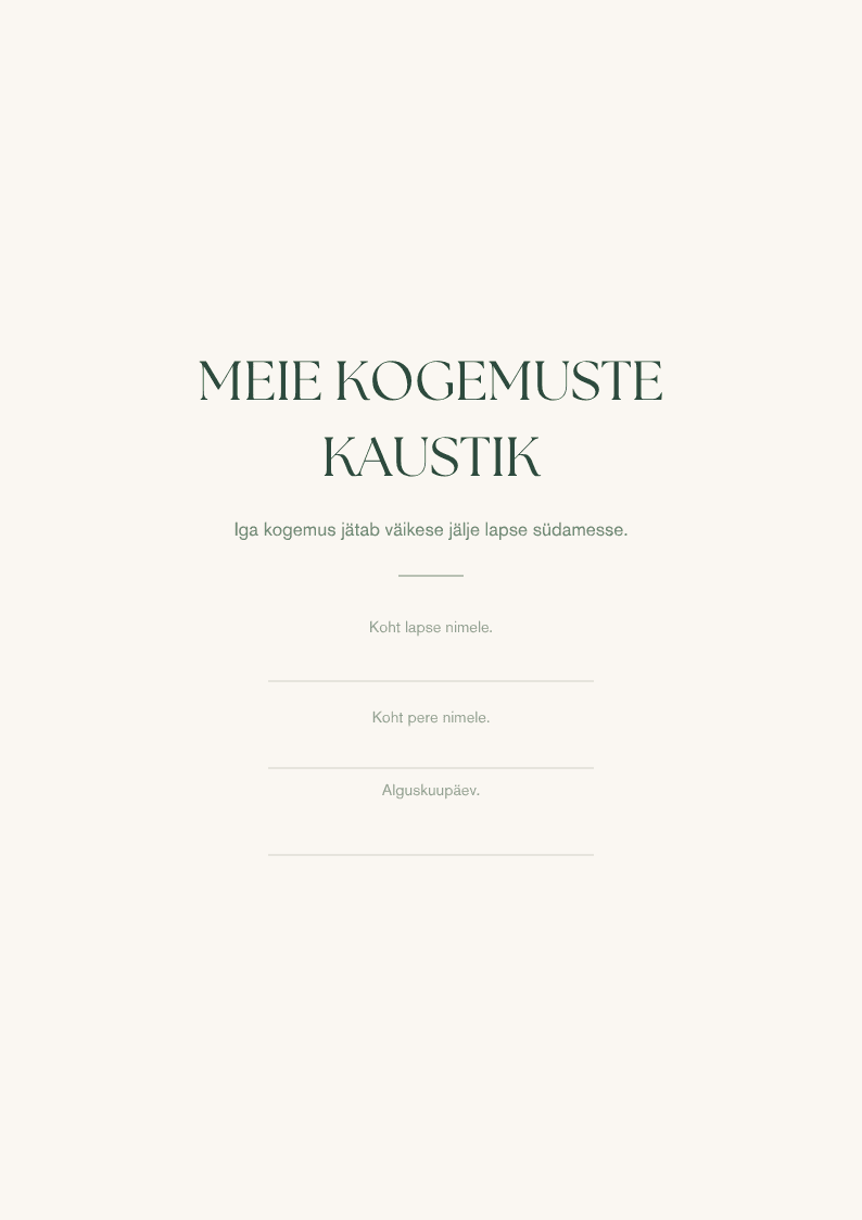TASUTA - MEIE KOGEMUSTE KAUSTIK