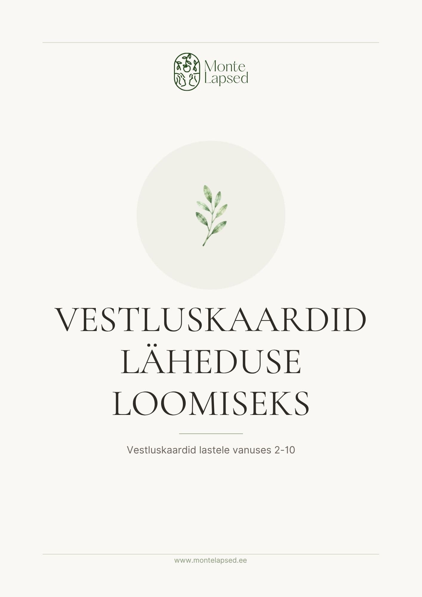Vestluskaardid läheduse loomiseks
