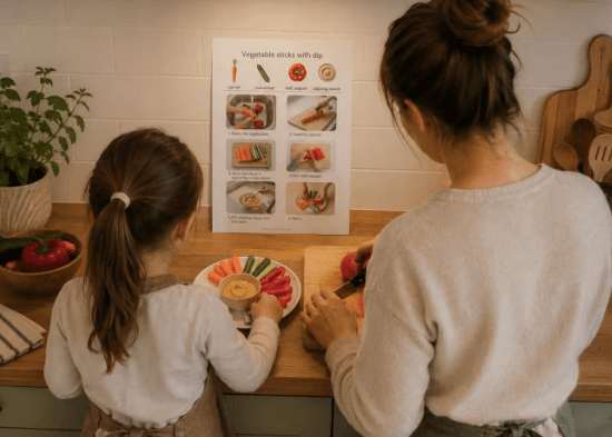 Visual Recipe Book for kids (in english)