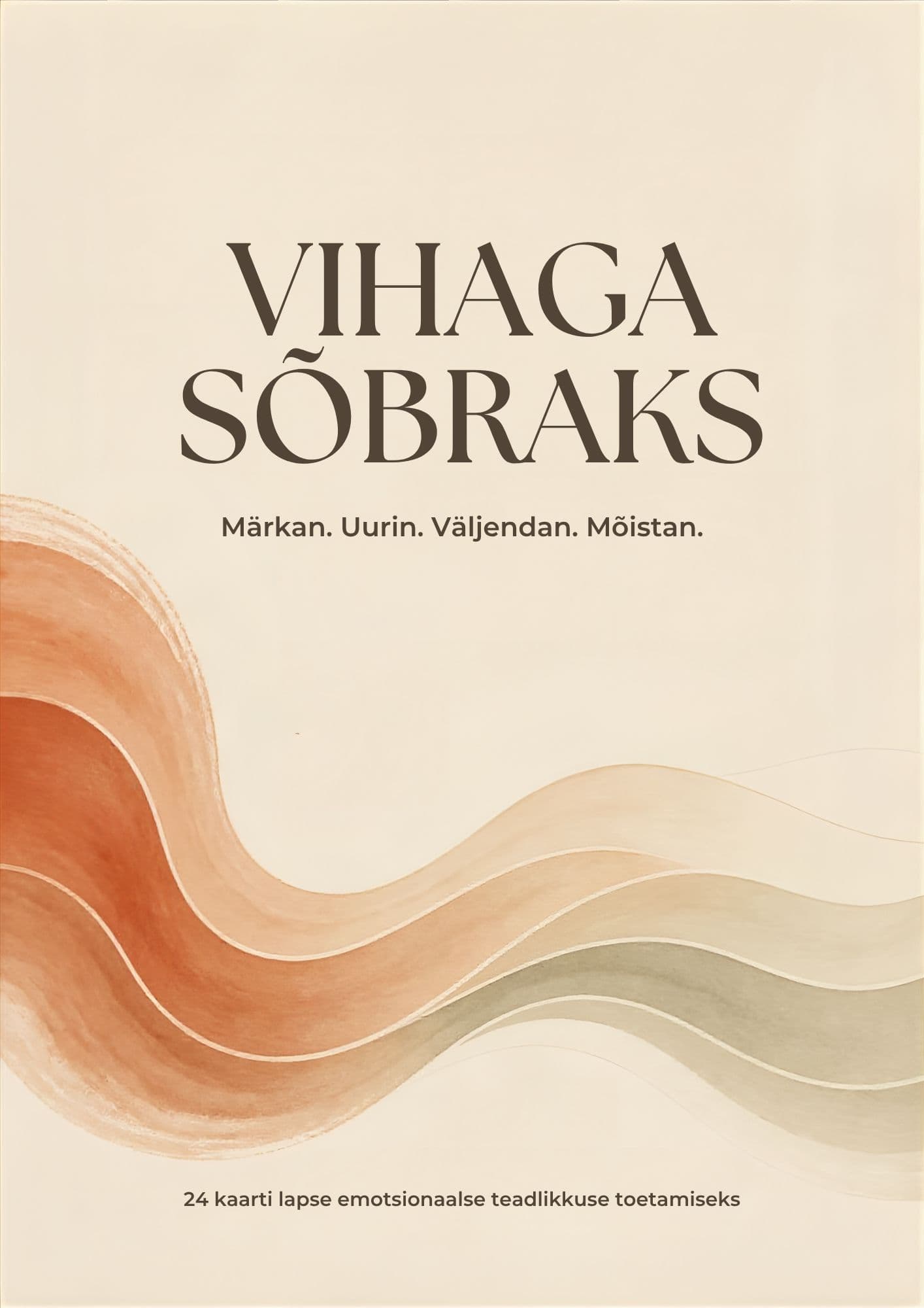 Vihaga sõbraks – 24 prinditavat tundekaarti lapsele